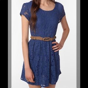 Blue lace dress